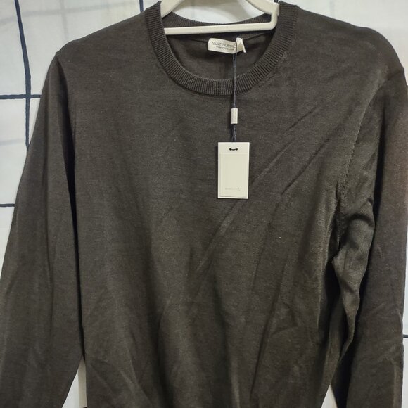 SOLD - SUITSUPPLY Dark Brown NWT Men’s MediumSweater - Picture 1 of 13
